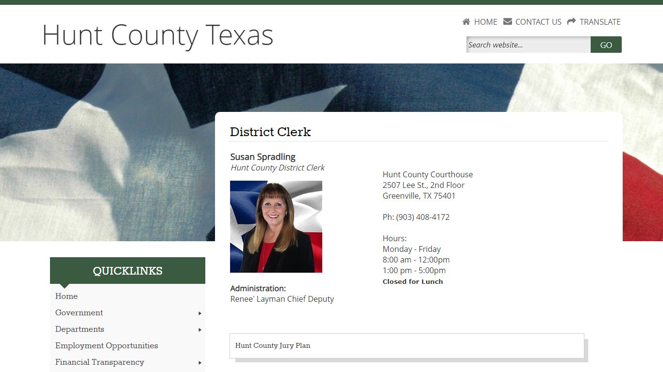 Welcome to Hunt County, Texas | District Clerk